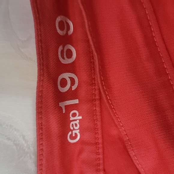 🔥 Gap 1969 Womens s 30 fire coral  Legging Jeans 5 Pocket Stretchable in EUC - Picture 7 of 9